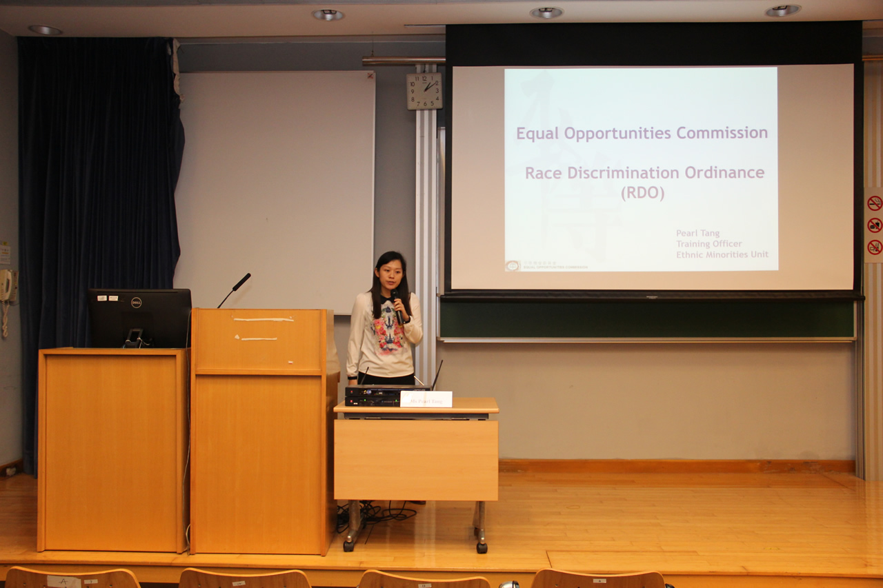 Talk on 'Racial Discrimination Law in Hong Kong and How to Achieve Racial Harmony' Event Photo.