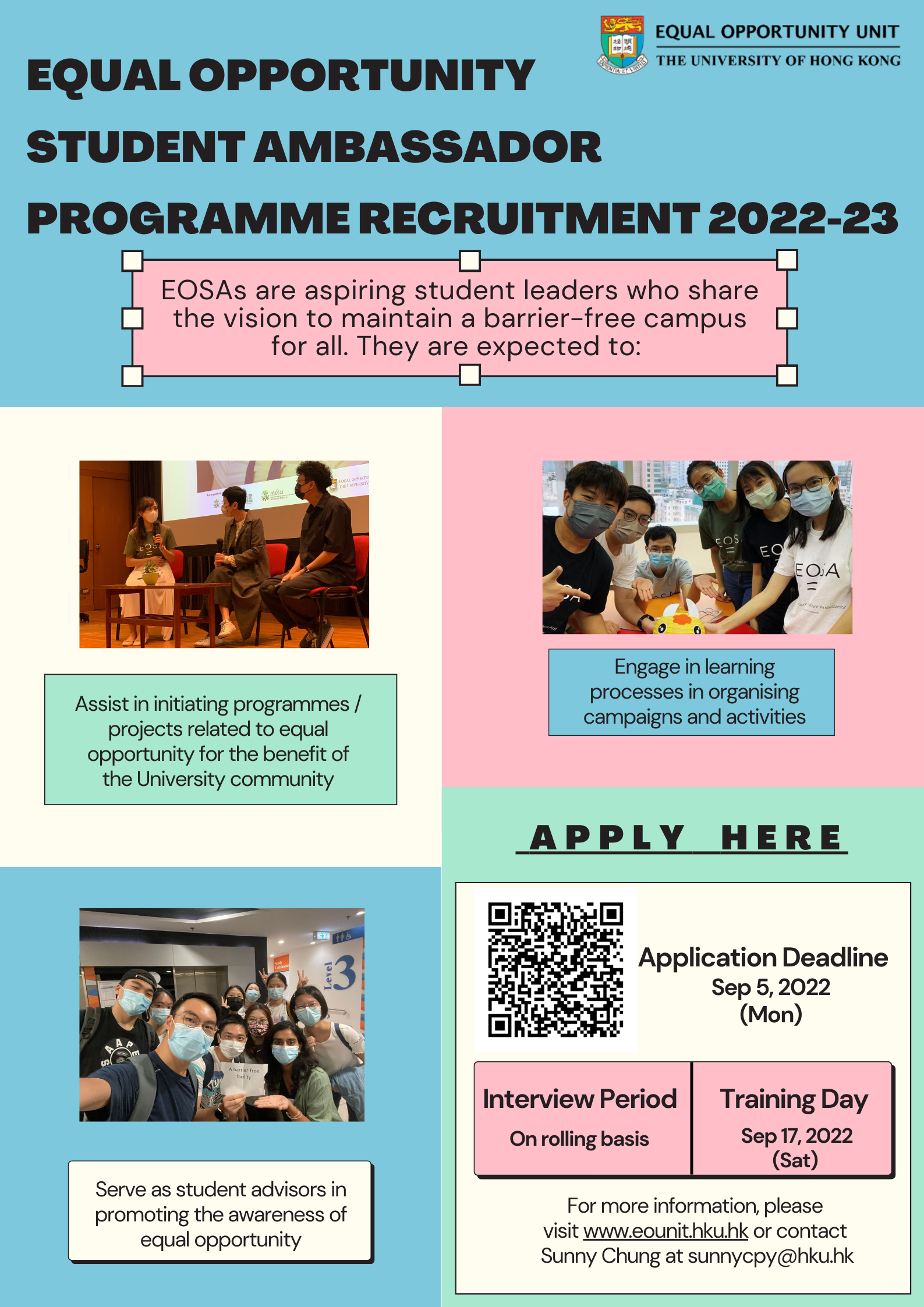 EOSA Programme Recruitment Poster.