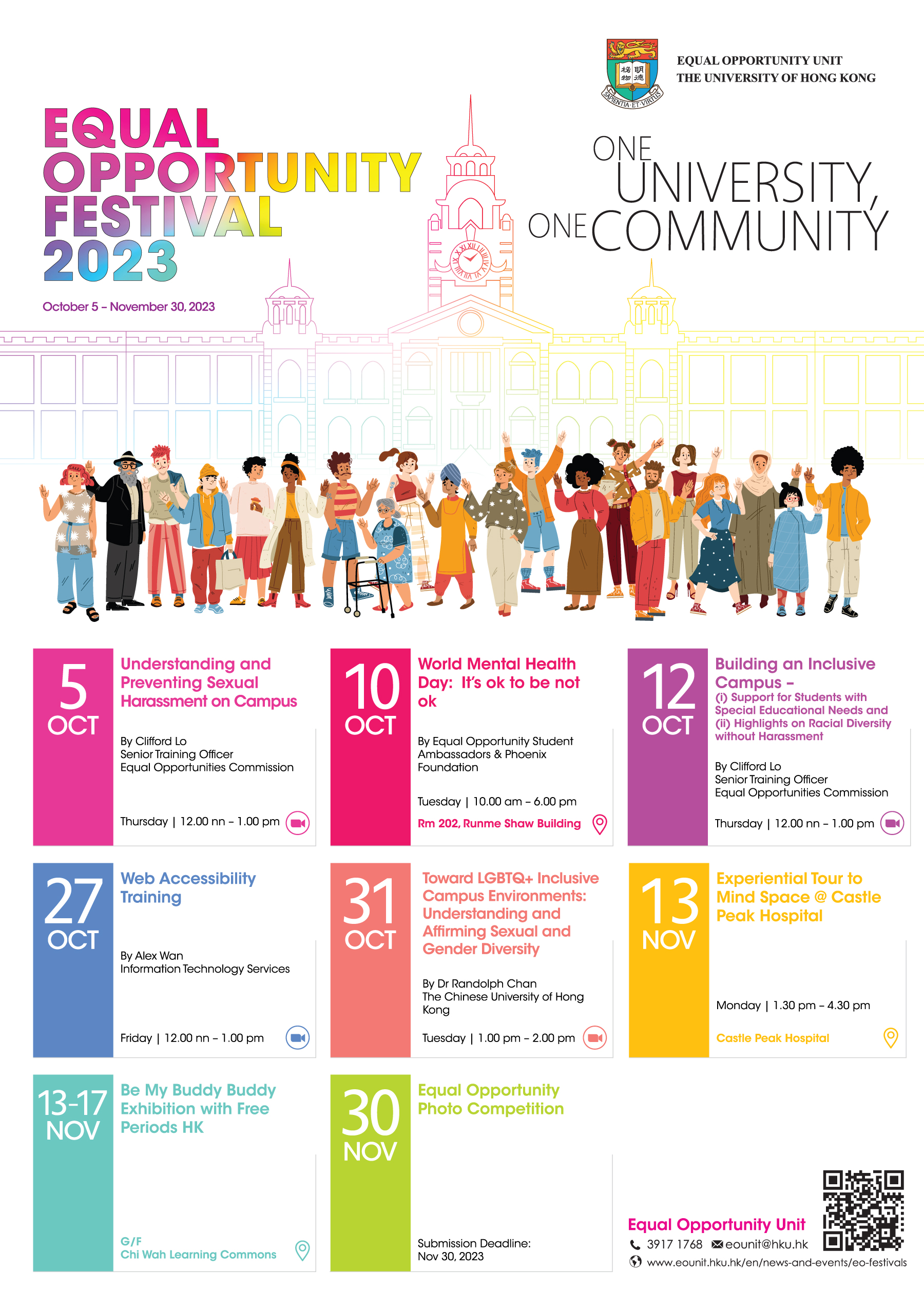 Poster of Equal Opportunity Festival 2023. Details same as content.