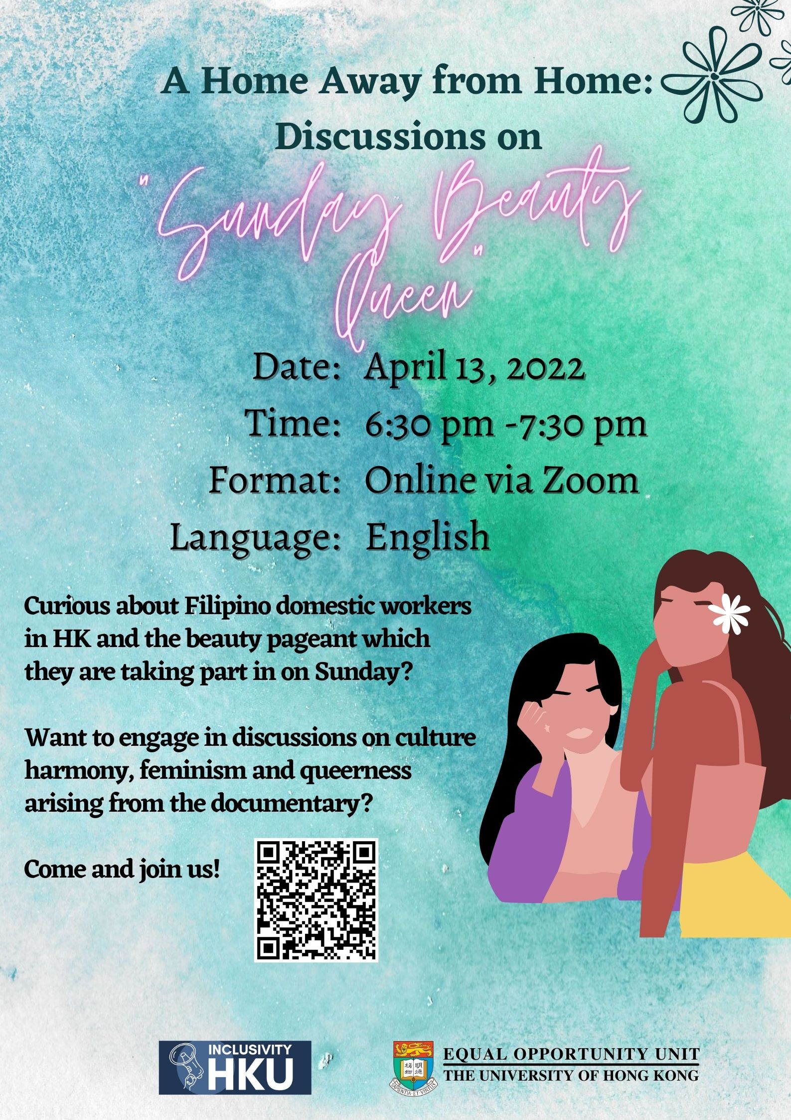 'A Home Away from Home' Event Poster. Content same as text on the webpage.
