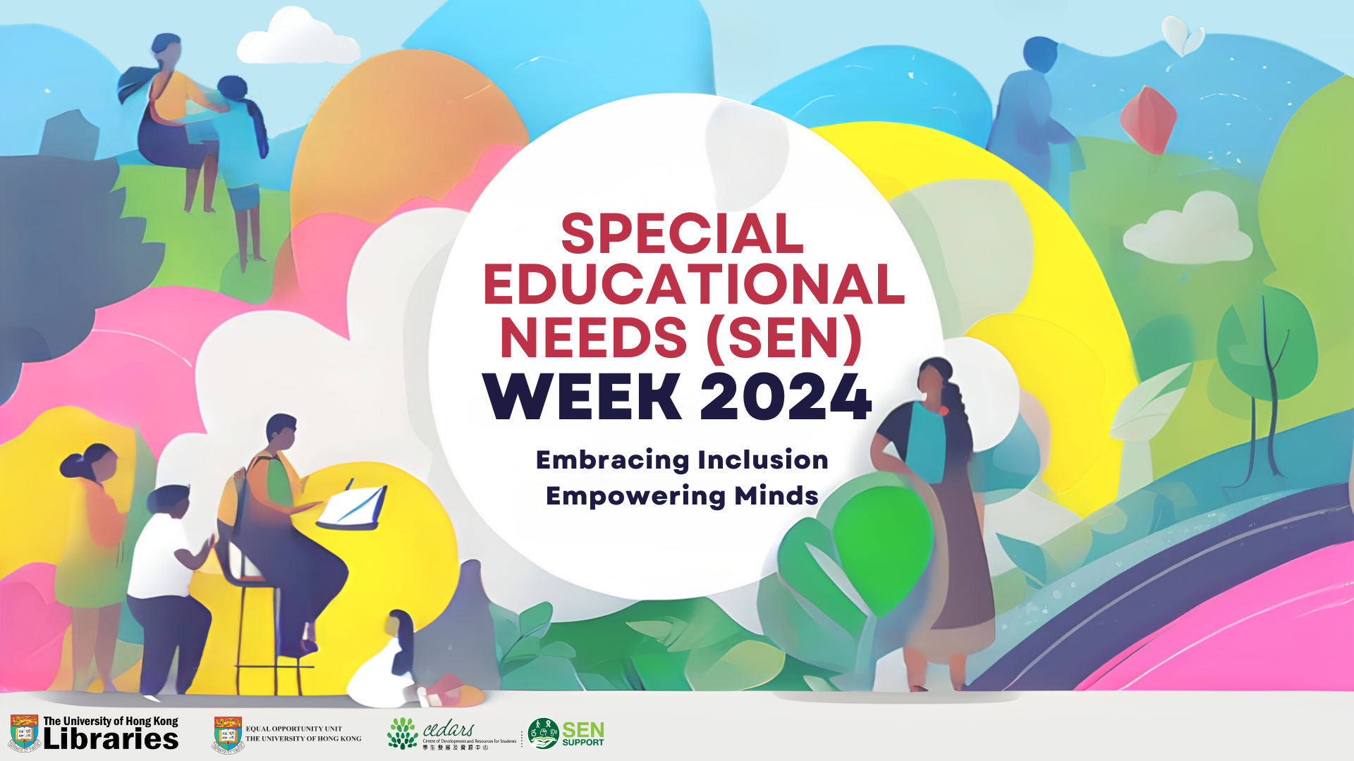 Poster for the event. Content: Special Educational Needs Week 2024. Embracing Inclusion, Empowering Minds.